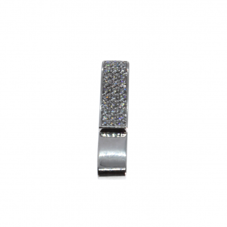 Pandantive - Pandantiv diamante aur alb 18K