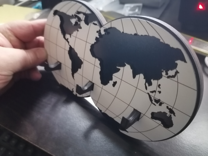 Cuier de chei model Glob pământesc [3]