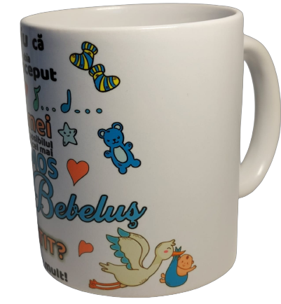 Cană albă cu mesaj pentru viitor tătic  [3]