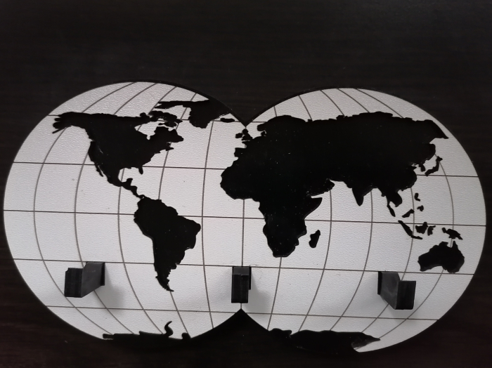 Cuier de chei model Glob pământesc [4]