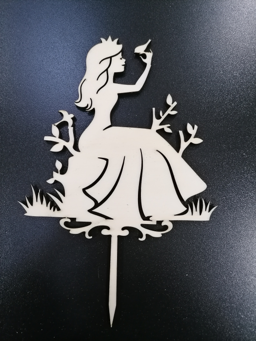 Topper Prințesă cu pasăre [1]