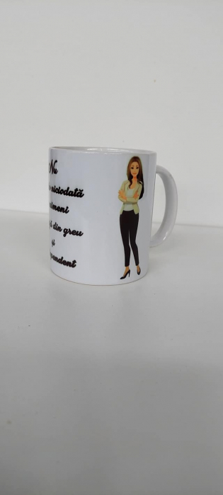 Cană albă cu mesaj motivațional [1]