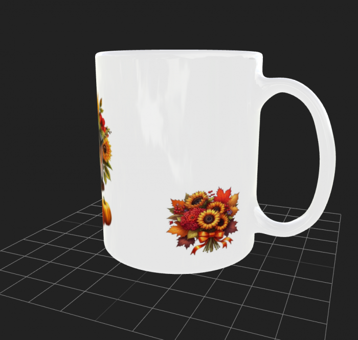 Cana alba  cărucior cu felinar și dovleci [3]