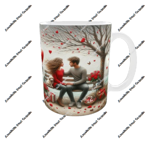 Cana alba de ziua îndrăgostiților - model 1 [3]