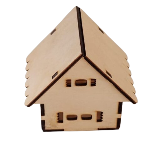 Căsută lemn cu decupaj [3]