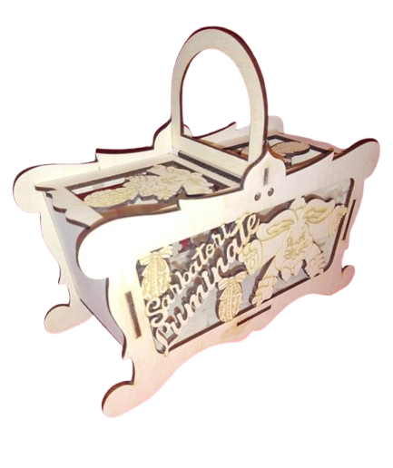 Coș pentru oua de Paste tip poșetă [1]