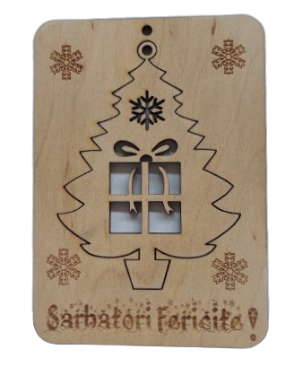Felicitare - Brad cu cadou [1]