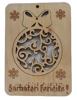 Felicitare - Glob cu decupaj [1]