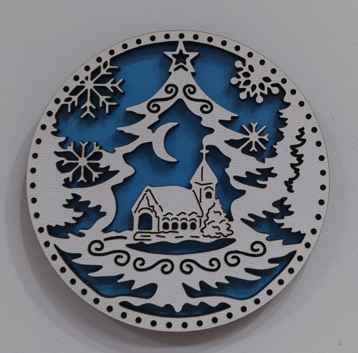 Glob cu Biserică si brad [2]