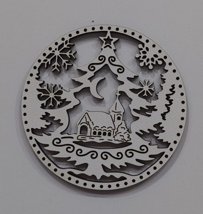 Glob cu Biserică si brad [1]