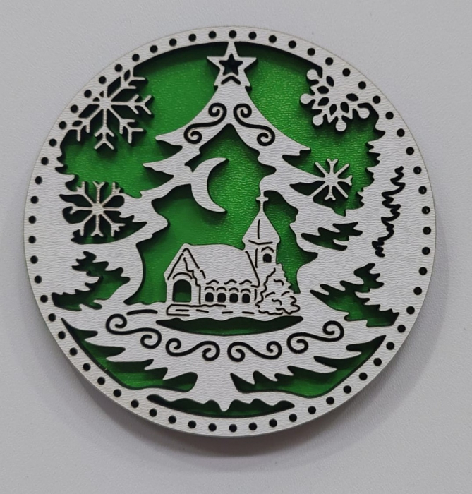 Glob cu Biserică si brad [3]