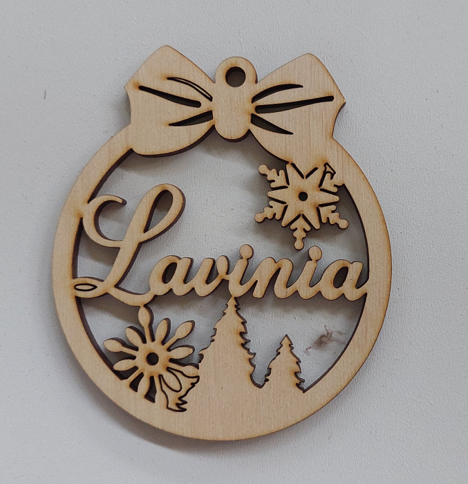 Glob personalizat - model 6 cu Brazi și steluțe [1]