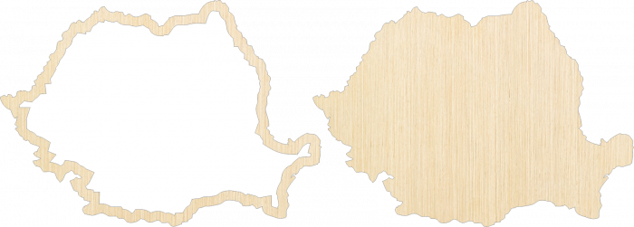 Mărțișor model Harta României cu ramă [1]