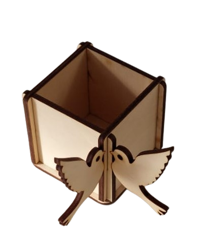 Cutie pentru aranjamente florale cu porumbei [1]