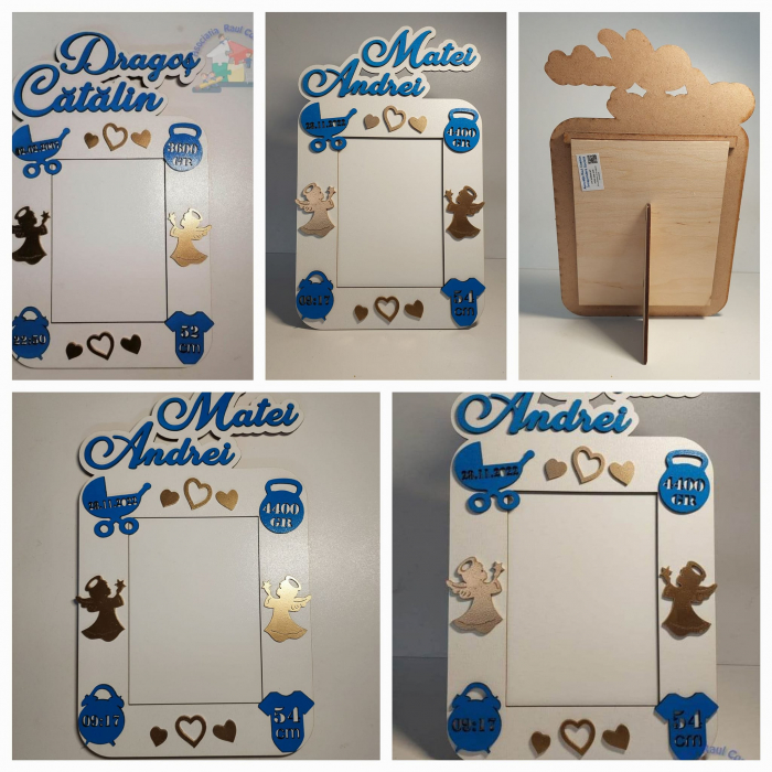 Ramă foto personalizată copii cu accesorii [4]