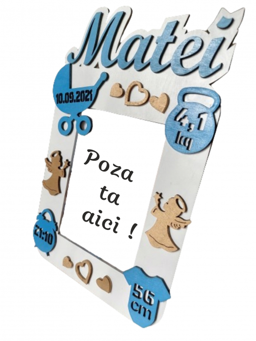Ramă foto personalizată copii cu accesorii [3]