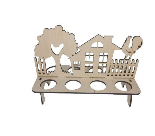 Suport ouă de paște model cu căsuță [1]