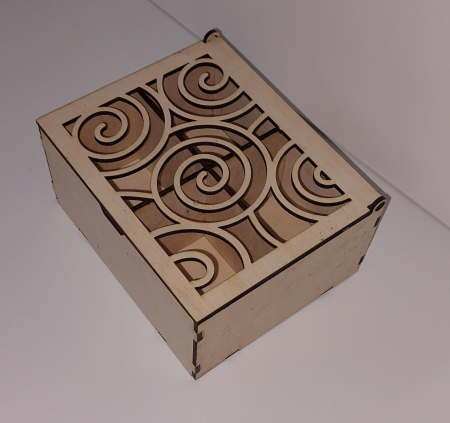 Cutii, Cosuri și Tavi - Cutie pentru ceai model decupat