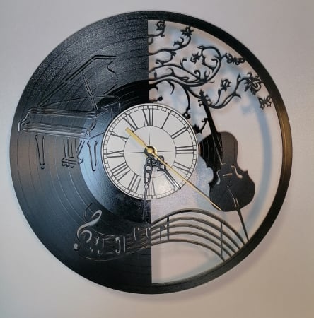 Ceas de perete Vinil - Ceas Vinil- Muzică