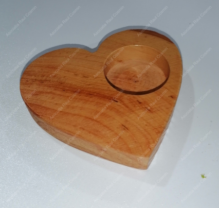 Valentines Day - Suport lumănare din lemn