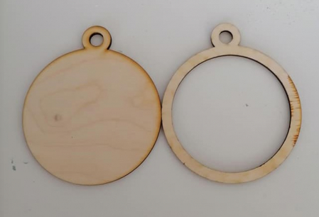 Sarbatori - Glob lemn cu ramă