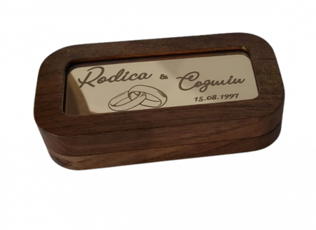 Nuntă - Cutie Verighete din lemn