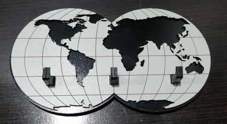 Cuier pentru chei - Cuier de chei model Glob pământesc