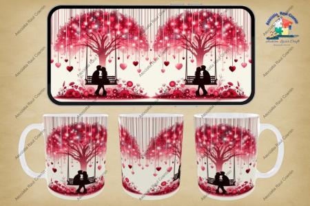 Cana alba de ziua îndrăgostiților - model 4 [3]