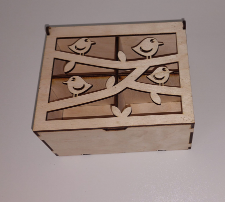 Cutii, Cosuri și Tavi - Cutie ceai cu capac