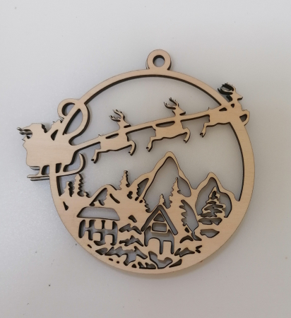 Sarbatori - Glob cu mos craciun