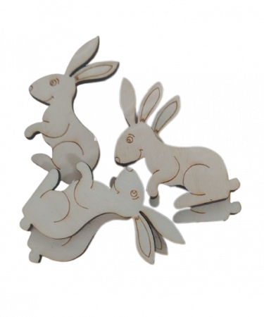 Articole de Paşte - Set 5  iepuraşi