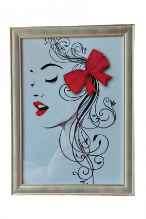 Rame Foto - Tablou -Femeie cu fundă