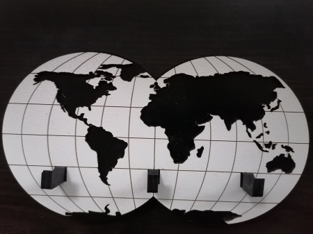 Cuier de chei model Glob pământesc [3]