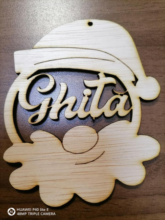 Articole de Crăciun - Glob cap de moş