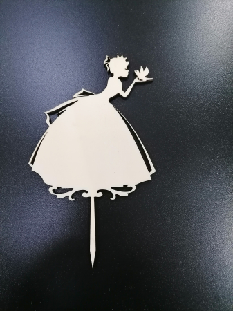 Toppere Tort - Topper Prințesă cu pasăre