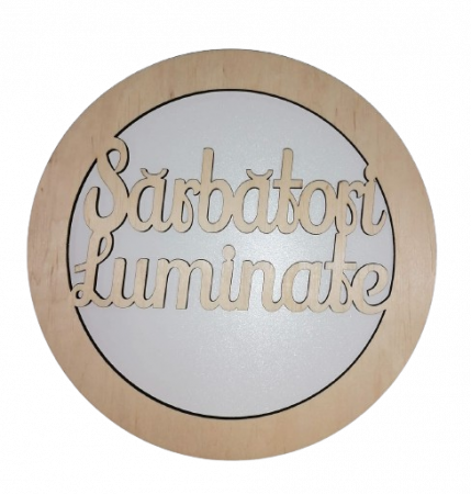 Articole de Paşte - Bază pentru Coroniță - cu mesaj Sărbători Luminate