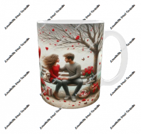 Cana alba de ziua îndrăgostiților - model 1 [2]