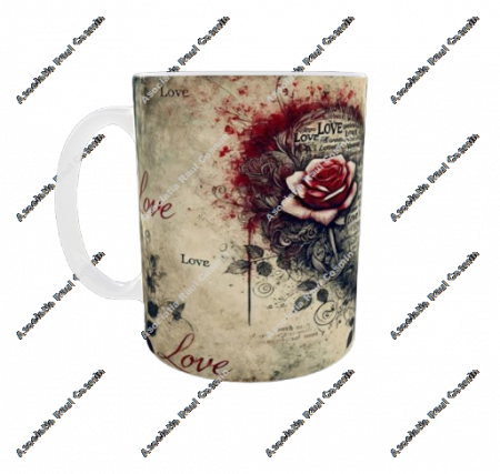 Sarbatori - Cana alba de ziua îndrăgostiților - Vintage