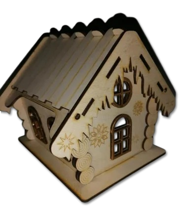 Articole de Crăciun - Căsuţă tip cabană
