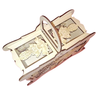 Coș pentru oua de Paste tip poșetă [1]