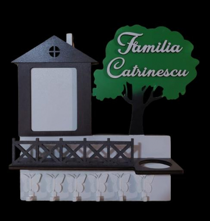 Cuier pentru chei - Cuier pentru chei cu locas de poza