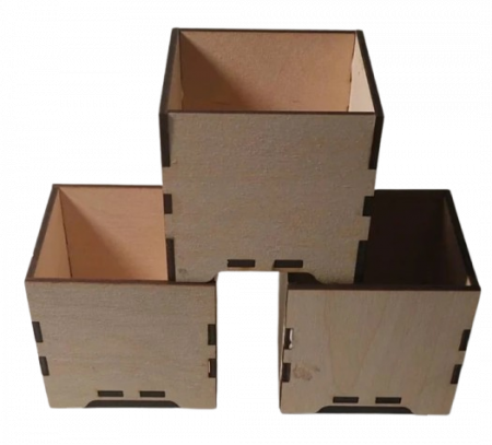 Cutie lemn aranjament floral [1]