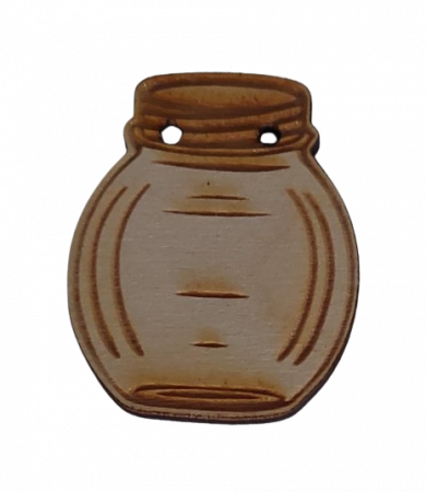 Mărţişor - Figurină lemn - borcan