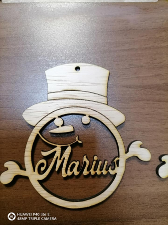 Articole de Crăciun - Glob cap om de zăpadă