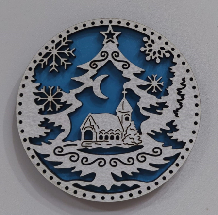 Glob cu Biserică si brad [1]