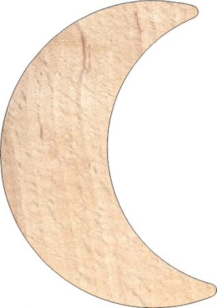 Mărţişor - Semilună placaj