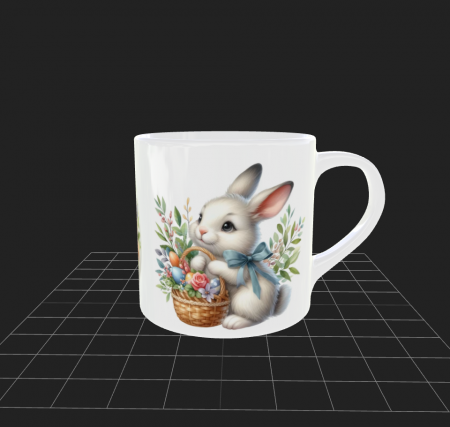 Cană cu iepuraș și coș cu ouă [1]