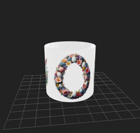 Cană de Paști cu iepuraș si coronița [2]