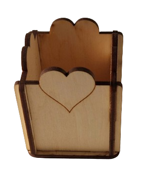 Cutii, Cosuri și Tavi - Cutie pentru aranjamente florale cu inimă