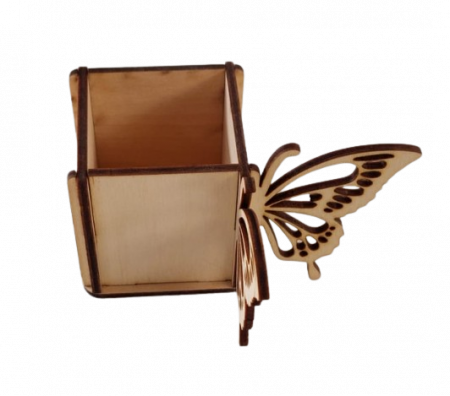 Cutii, Cosuri și Tavi - Cutie pentru aranjamente florale cu fluture